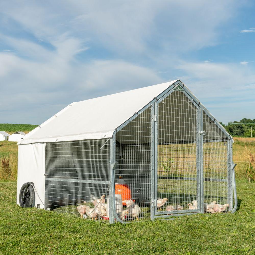 Porta-Coop 6 X 8 Galvanized Moveable Coop (20 chickens)