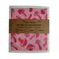 Pink Mushroom Swedish Dish Cloth Set of 3