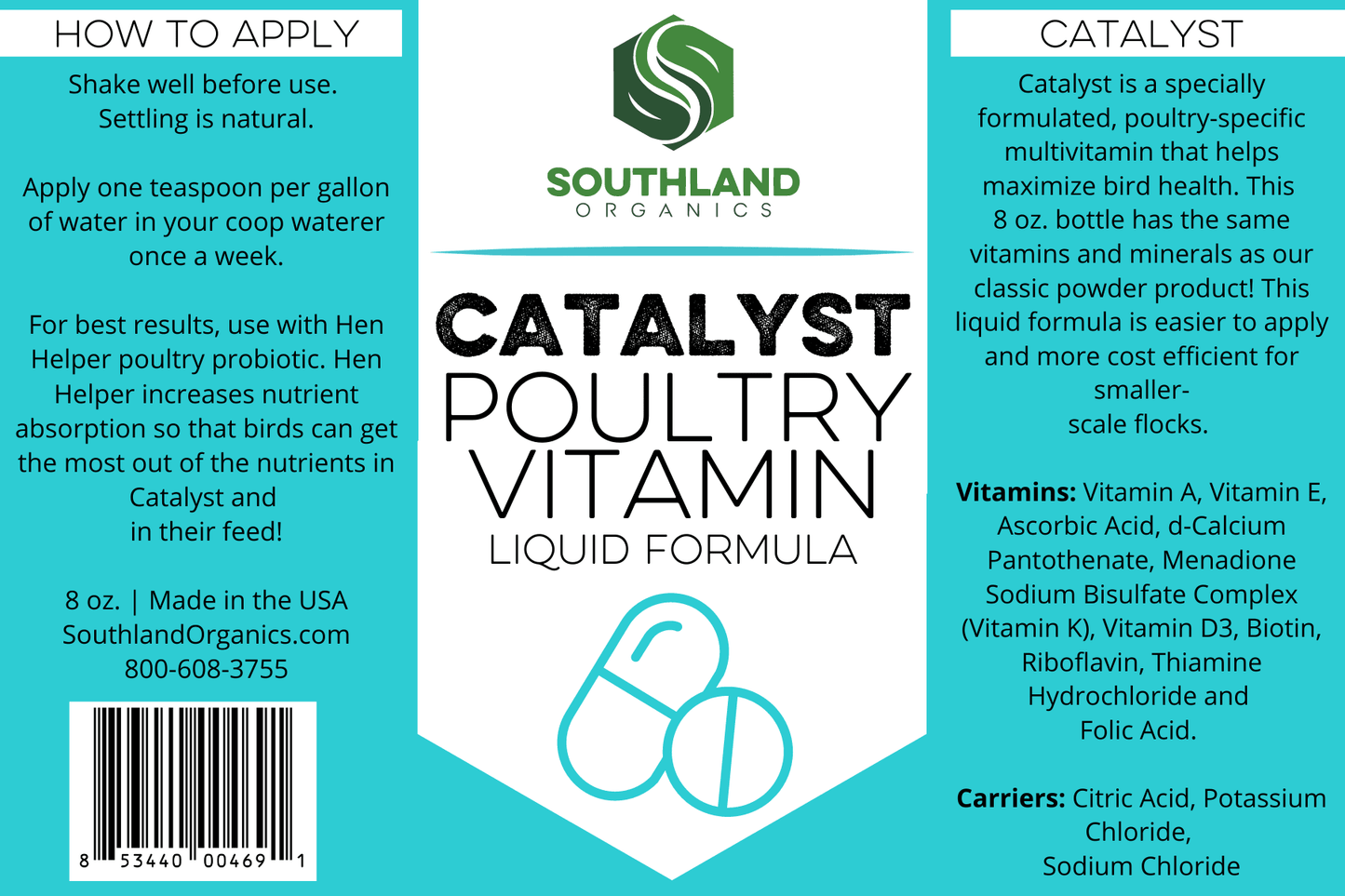 Catalyst | Poultry Vitamin Liquid Formula, 8 oz